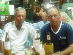 Barry Murnin (right) and Geoff Parker are vying for the golfer of the month title.
